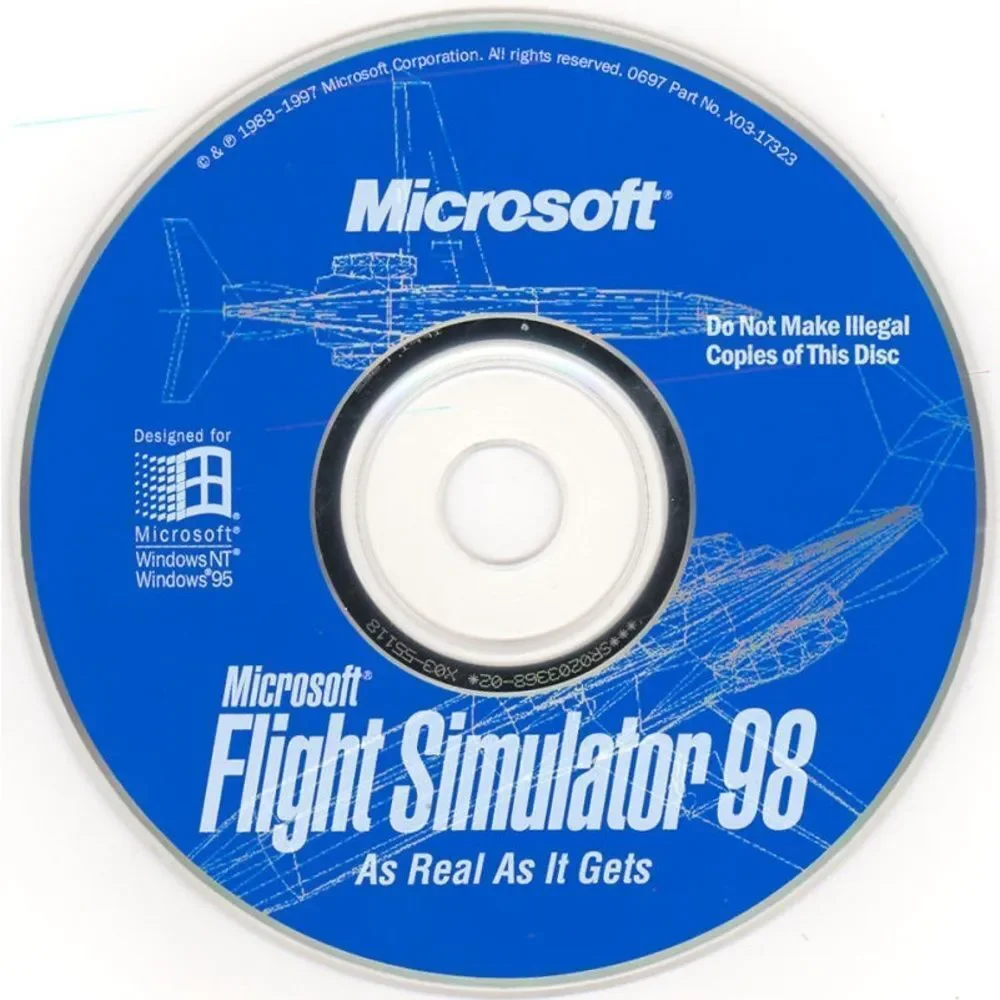10/$25🦋 Microsoft Flight Simulator 98 with Pilot's Handbook
